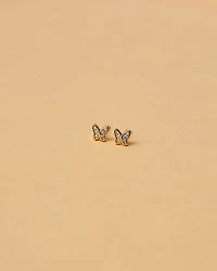 16K Plated Mari Post Earrings