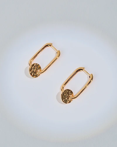 16K Plated Treble Earrings