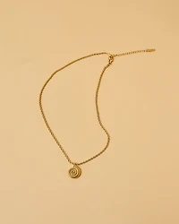 18K Plated Rope and Shell Necklace