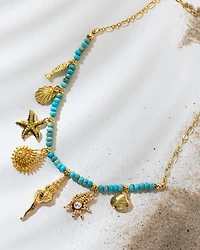 16K Plated Sandy Necklace