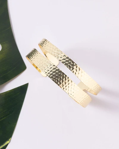 16K Plated Parallel Armcuff