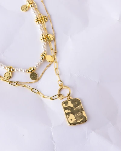 16K Plated Eunice Necklace