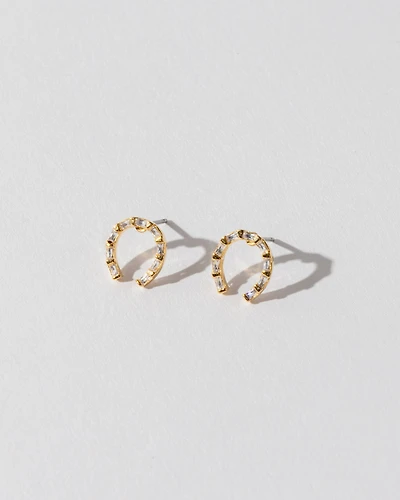 16K Plated Herradura Earrings