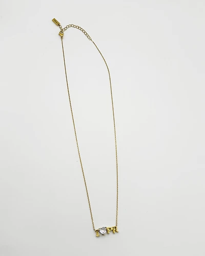 18K Plated I LOVE PR Necklace