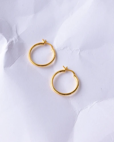 16K Plated Karla Hoops