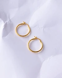 16K Plated Karla Hoops
