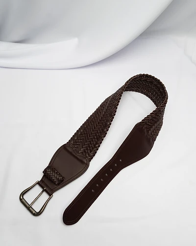 Wide Braided Belt