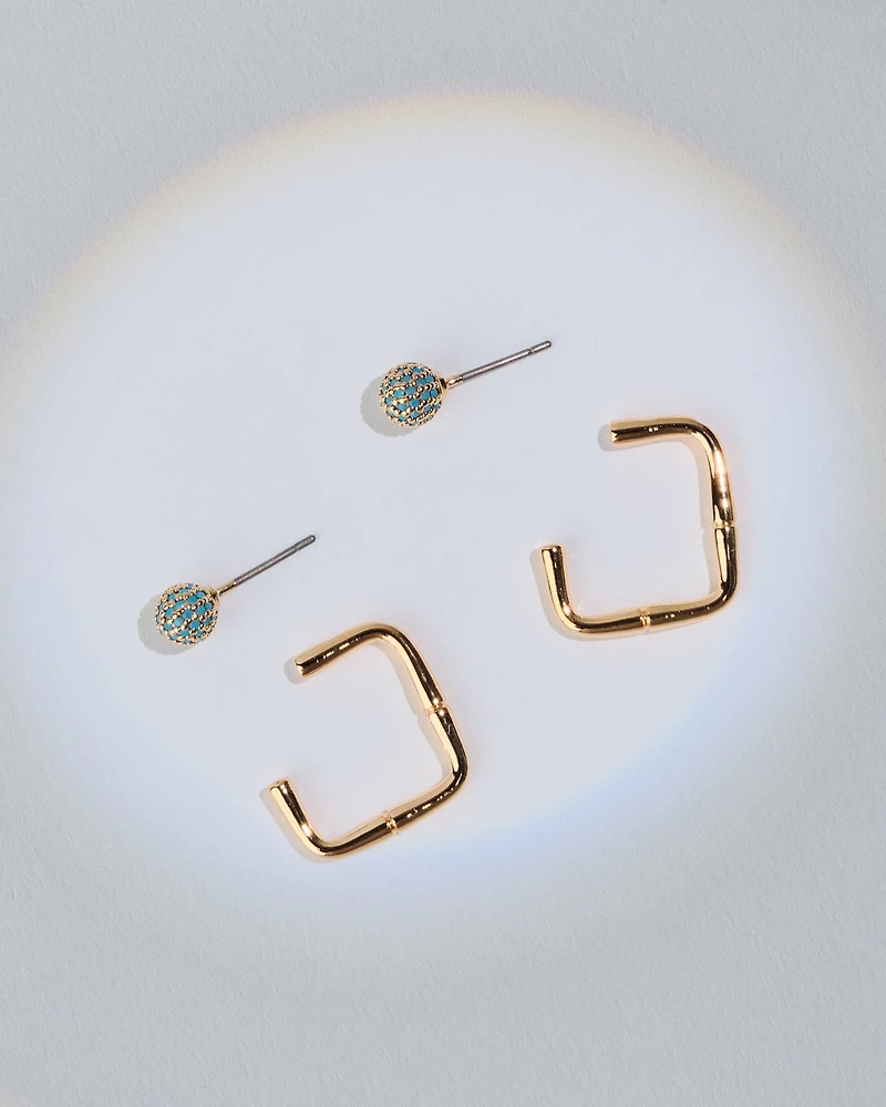18K Plated Perception Earrings
