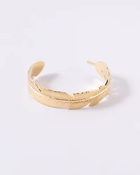 18K Plated Hoja Cuff Bracelet