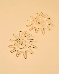 16K Plated Keith Earrings