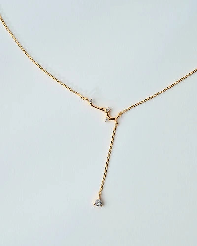 16K Plated Fluid Necklace