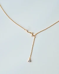 16K Plated Fluid Necklace