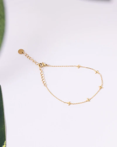 18K Plated Heartbeat Bracelet