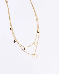 18K Plated Mama Love Necklace