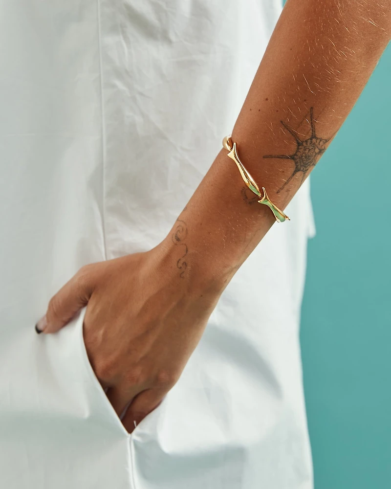 16K Plated Fish Bracelet