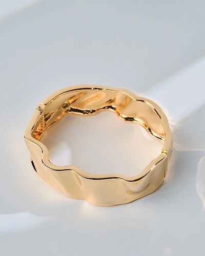 18K Plated Hinge Bangle