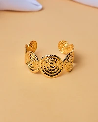 16k Plated Swirls Cuff