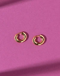 18K Plated Similar Hoops