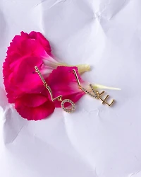 18K Plated L.O.V.E. Earrings