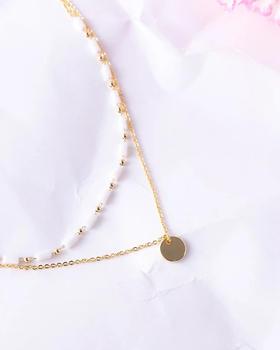 16K Plated Holly Necklace