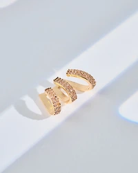 16K Plated Trio Earcuff