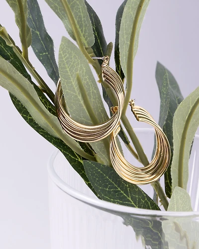 16K Plated Gatten Earrings