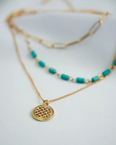 14K Plated Albie Necklace
