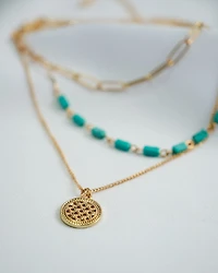 14K Plated Albie Necklace