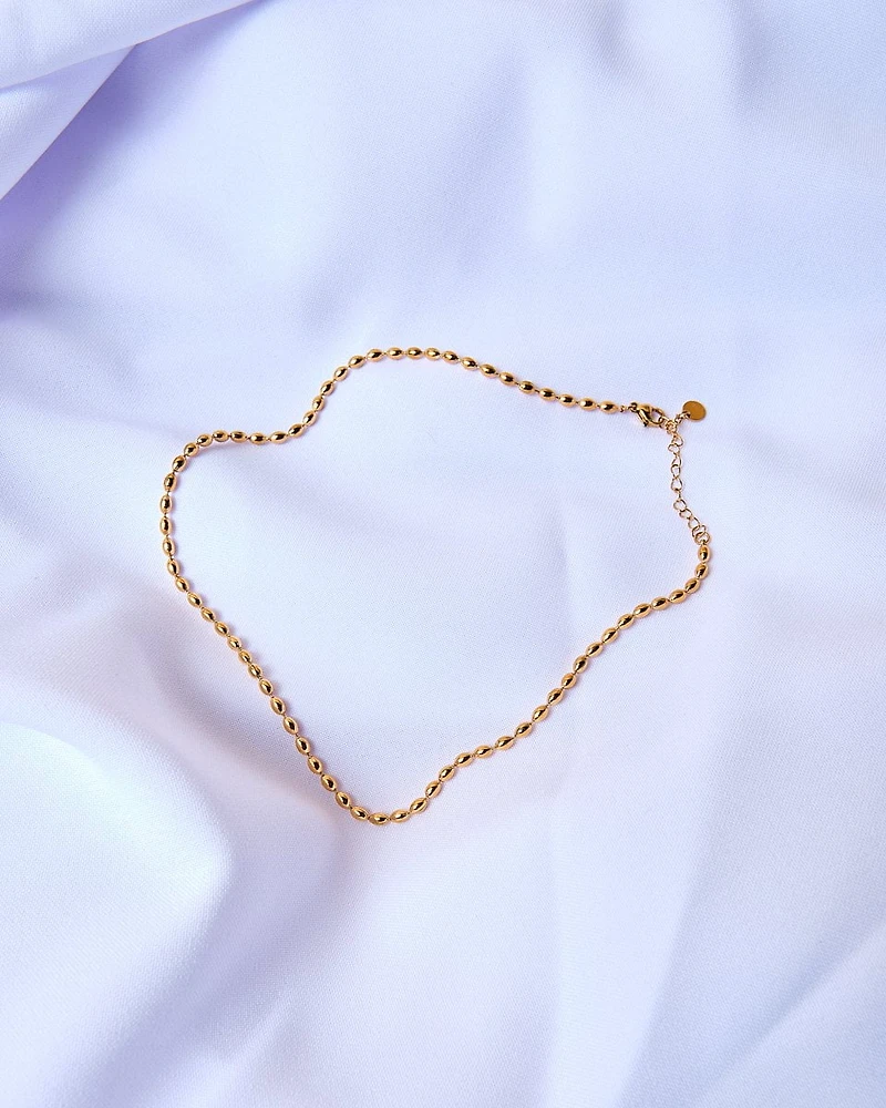 18K Plated Beanie Necklace