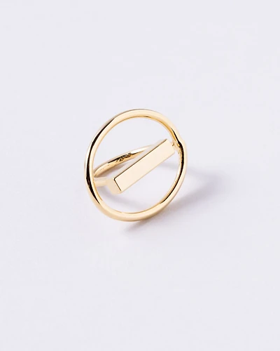 18K Plated Archive Ring