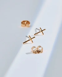 18K Plated Cruz Posts