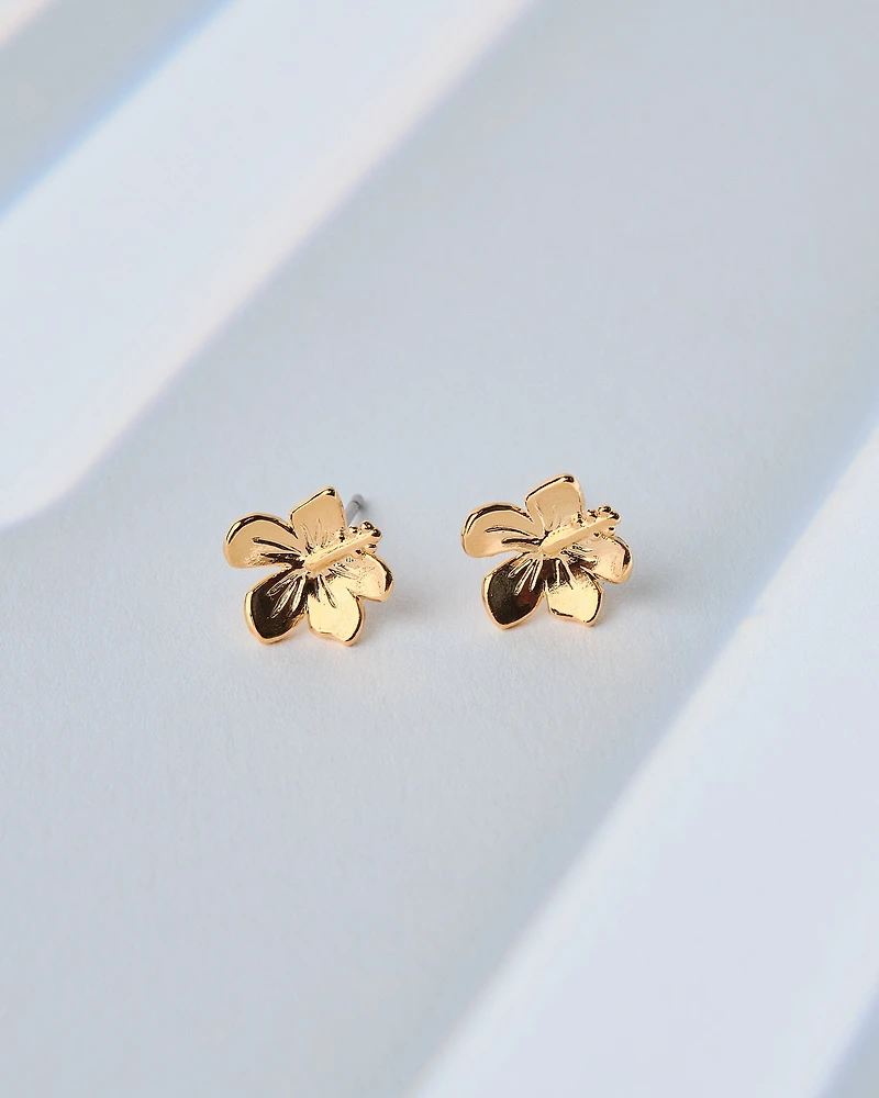 16K Plated Amapola Earrings