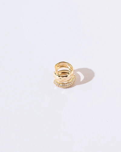 16K Plated Double Earcuff