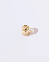 16K Plated Double Earcuff