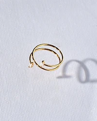 16K Plated Sprin Ring