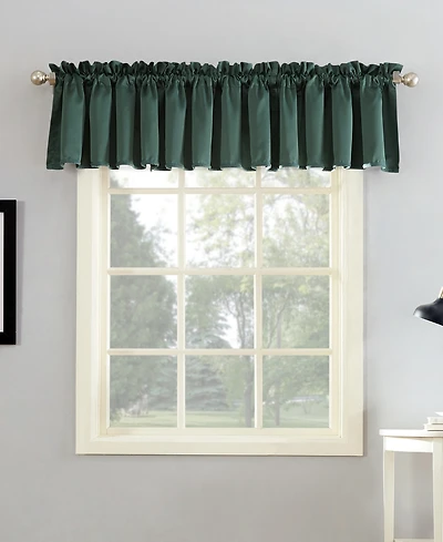 Grant Room Darkening Rod Pocket Curtain Valance