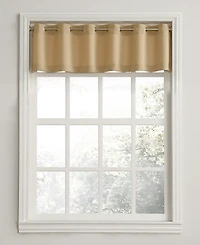 Montego Casual Textured Semi-Sheer Grommet Kitchen Curtain Valance