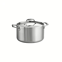 Tramontina Signature 6-Quart Tri-Ply Clad Stainless Steel Sauce Pot with Lid