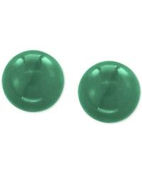 Effy Dyed Green Jade (10mm) Stud Earrings in 14k Gold
