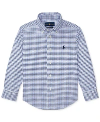 Polo Ralph Lauren Toddler and Little Boys Plaid Cotton Shirt