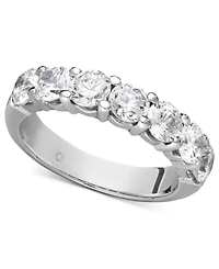 Certified Seven Diamond Station Band Ring in 14k White Gold (2 ct. t.w.)