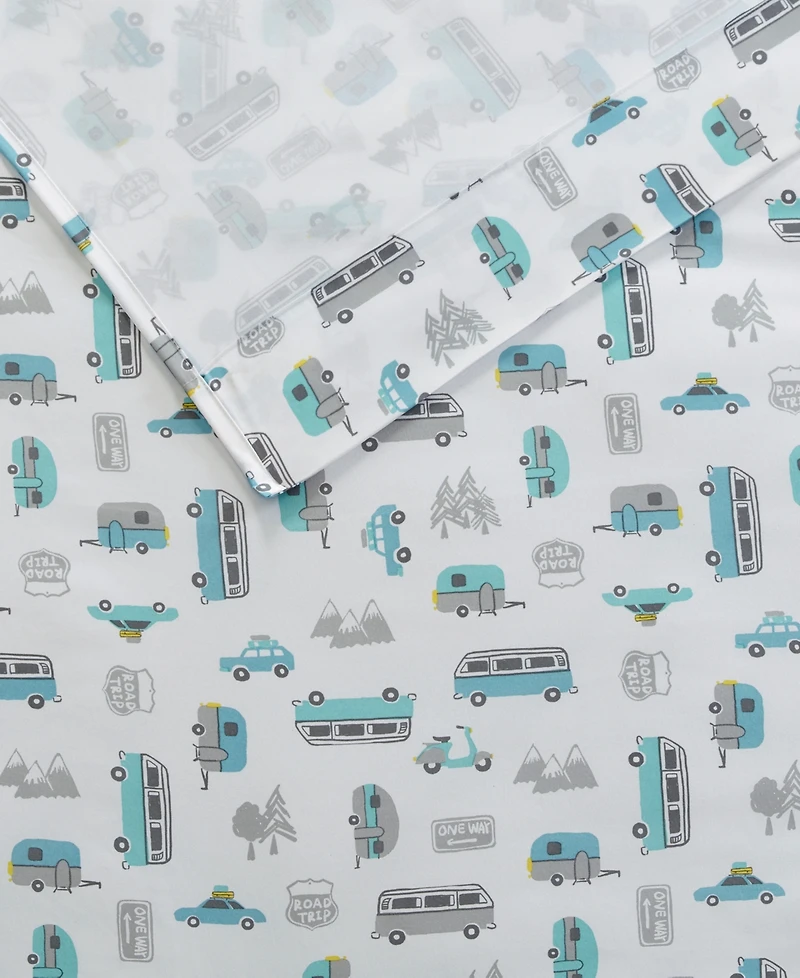 Intelligent Design Novelty Printed Microfiber 3-Pc. Sheet Set