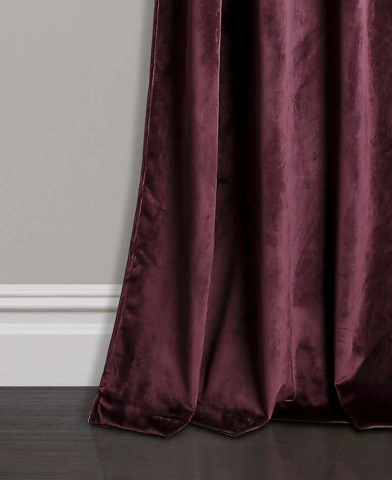 Prima Velvet 38" x 84" Curtain Set