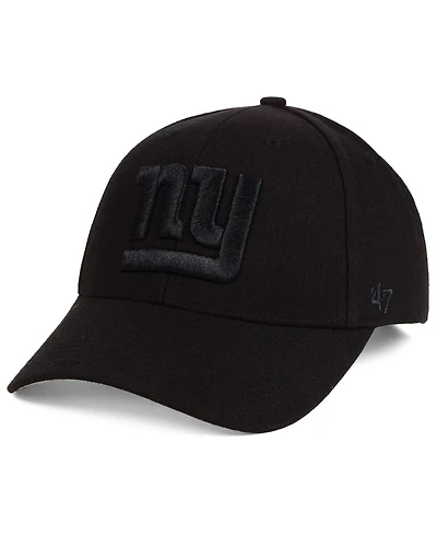 '47 Brand New York Giants Black & Black Mvp Strapback Cap