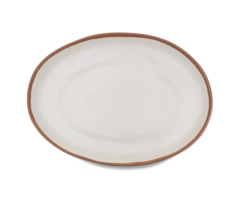 Q Squared Potter Terracotta Melaboo Oval Platter