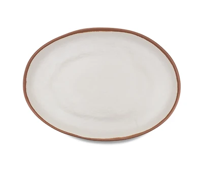 Q Squared Potter Terracotta Melaboo Oval Platter