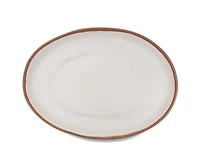 Q Squared Potter Terracotta Melaboo Oval Platter