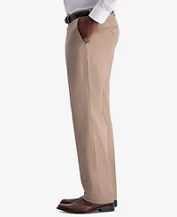 Haggar Men's Premium Comfort Stretch Classic-Fit Solid Flat Front Dress Pants