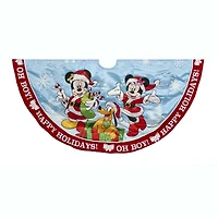 Kurt Adler 48" Mickey and Minnie Print Satin Tree Skirt