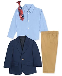 Nautica Baby Boys 4-Pc. Jacket, Shirt, Pants & Necktie Set